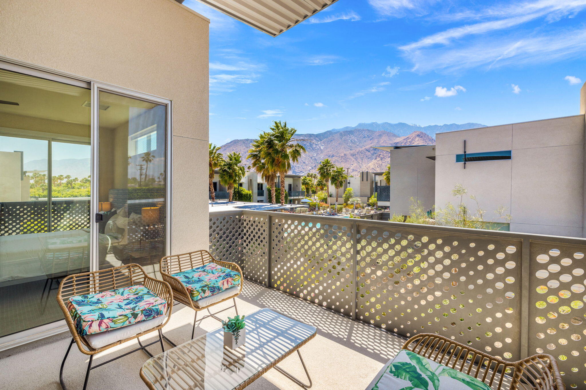 191 The River Palm Springs, CA 92262 - Photo 19 of 39 a view of balcony with furniture
