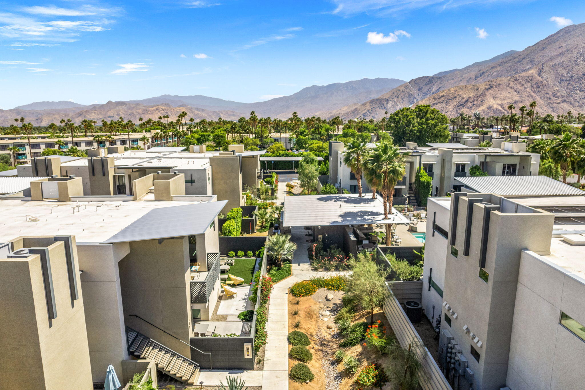 191 The River Palm Springs, CA 92262 - Photo 36 of 39 a terrace of a house with outdoor seating