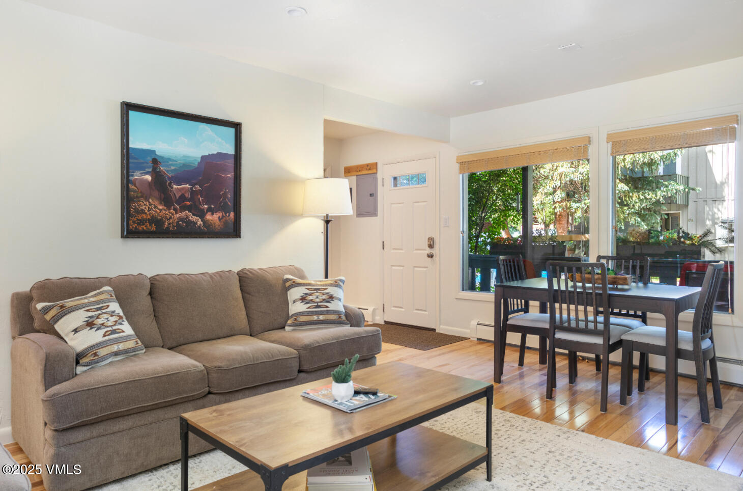 909 Red Sandstone Road, Unit B2 Vail, CO 81657 - Photo 18 of 24 a living room with furniture and a large window