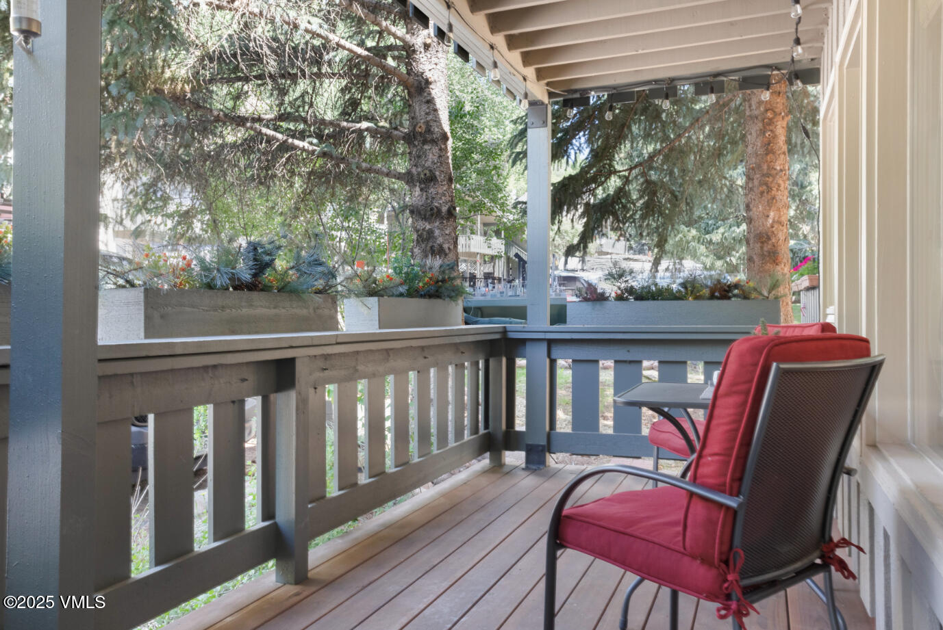 909 Red Sandstone Road, Unit B2 Vail, CO 81657 - Photo 8 of 24 a view of a chairs in balcony