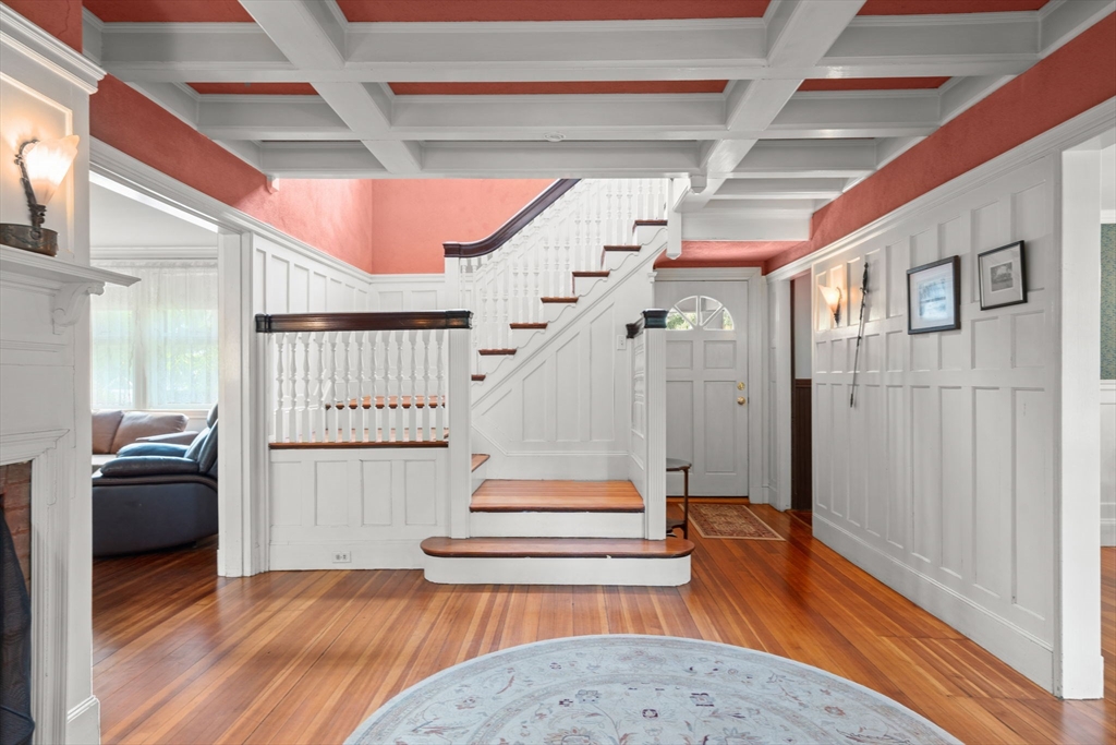 570 Washington Street Dedham, MA 02026 - Photo 16 of 37 a view of entryway and hall with wooden floor