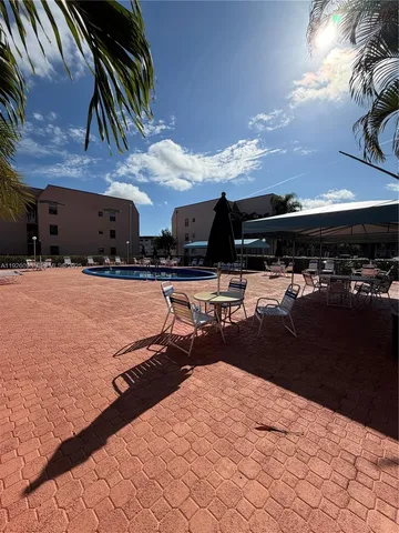 a view of outdoor space with seating area