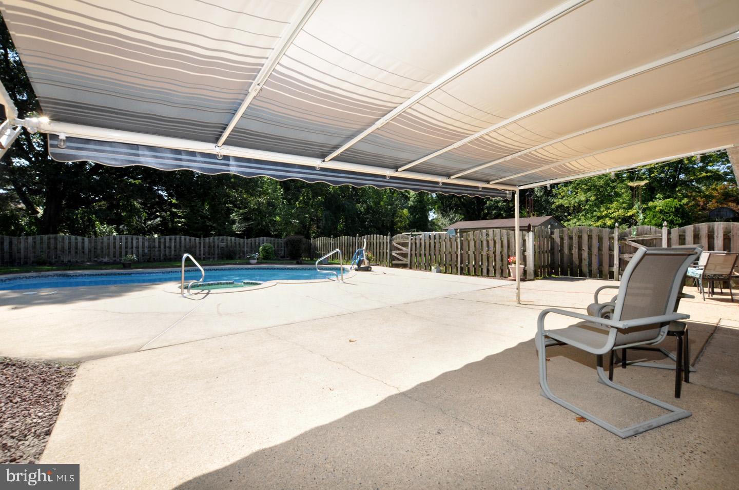212 Union Mill Road Mount Laurel, NJ 08054 - Photo 24 of 28 Huge Concrete Patio w/awning