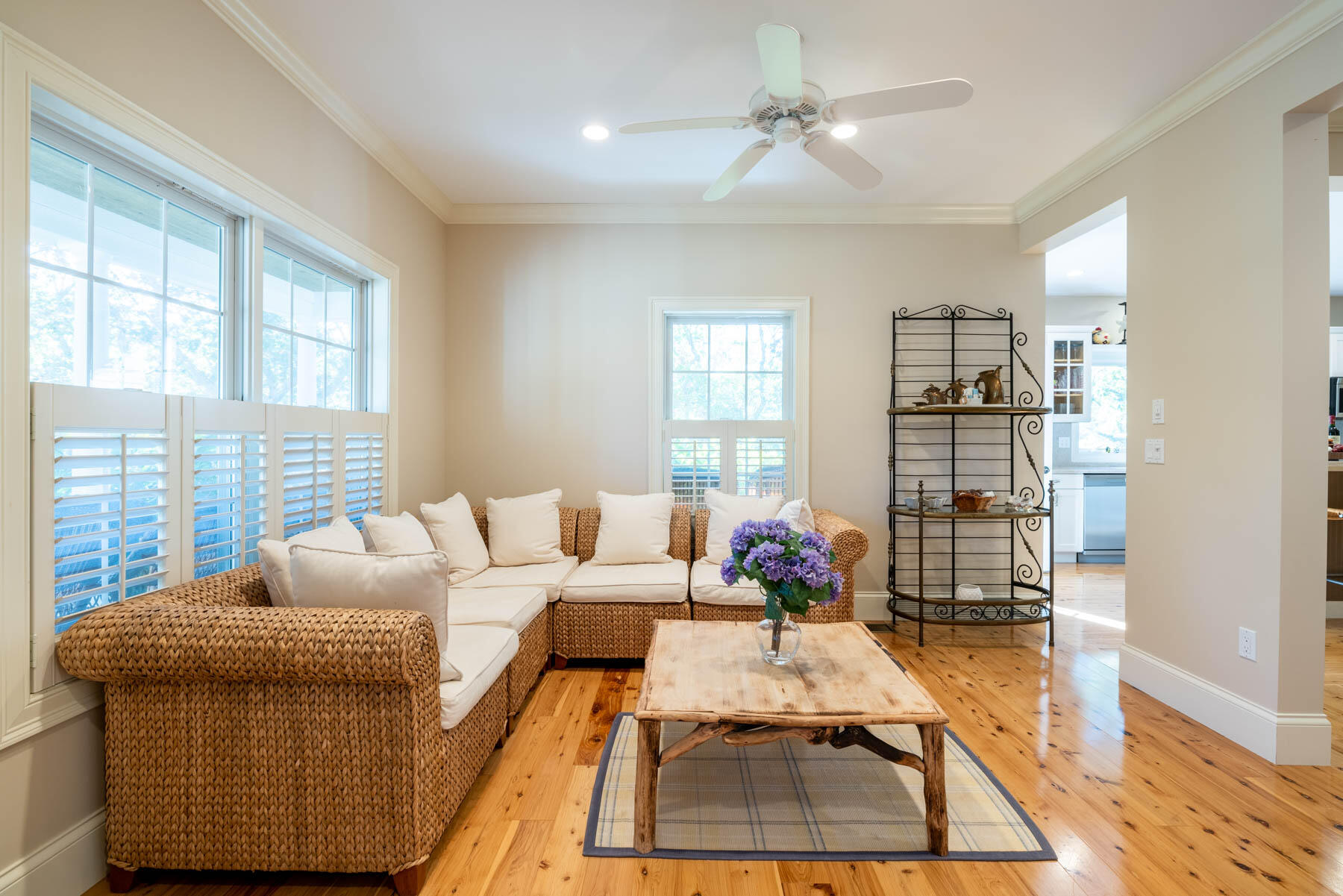 94 Marthas Road Edgartown, MA 02539 - Photo 3 of 36 a living room with furniture a rug and white walls