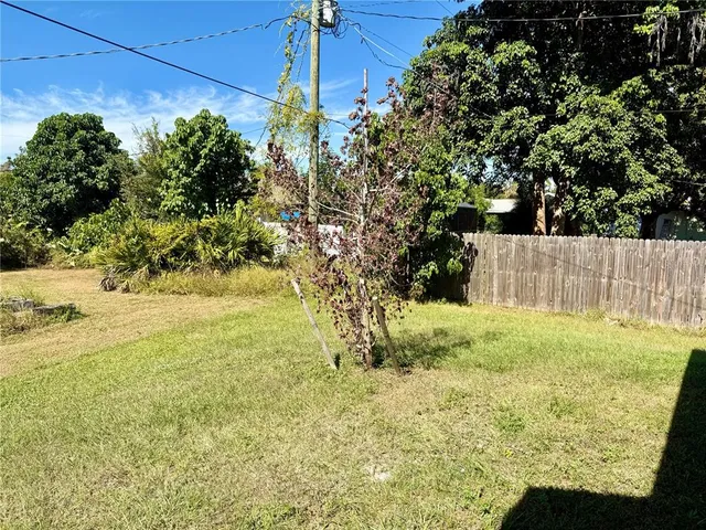 a view of yard with tree