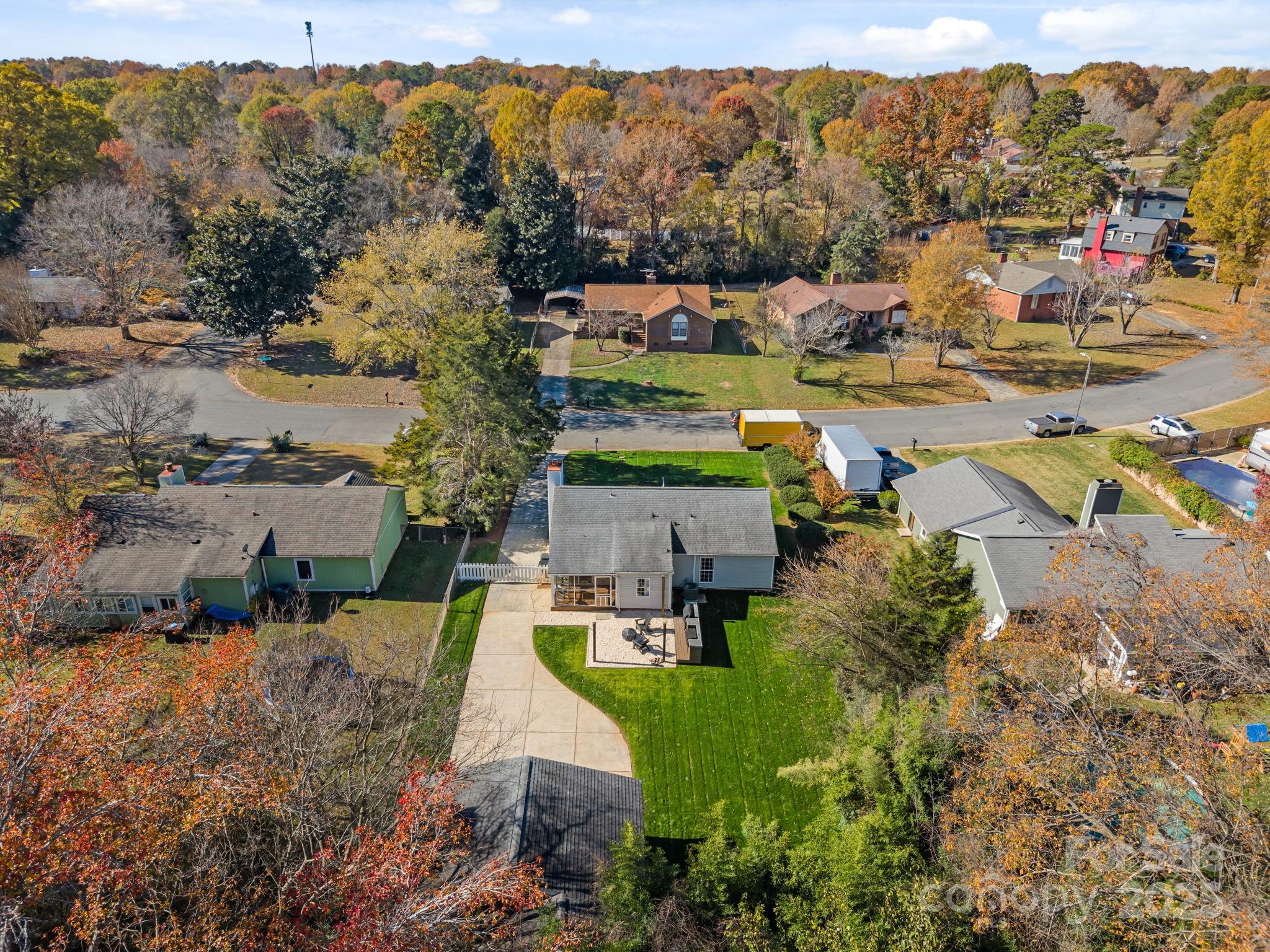 3512 Cross Winds Road Charlotte, NC 28227 - Photo 10 of 32 an aerial view of a houses with a swimming pool