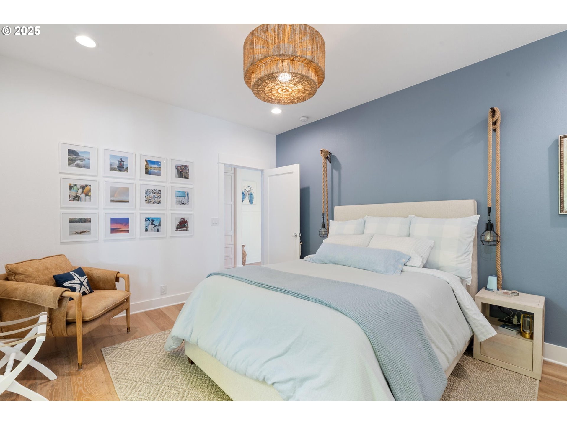 3375 Netarts Bay Drive Netarts, OR 97141 - Photo 27 of 48 a bedroom with a bed and a chair