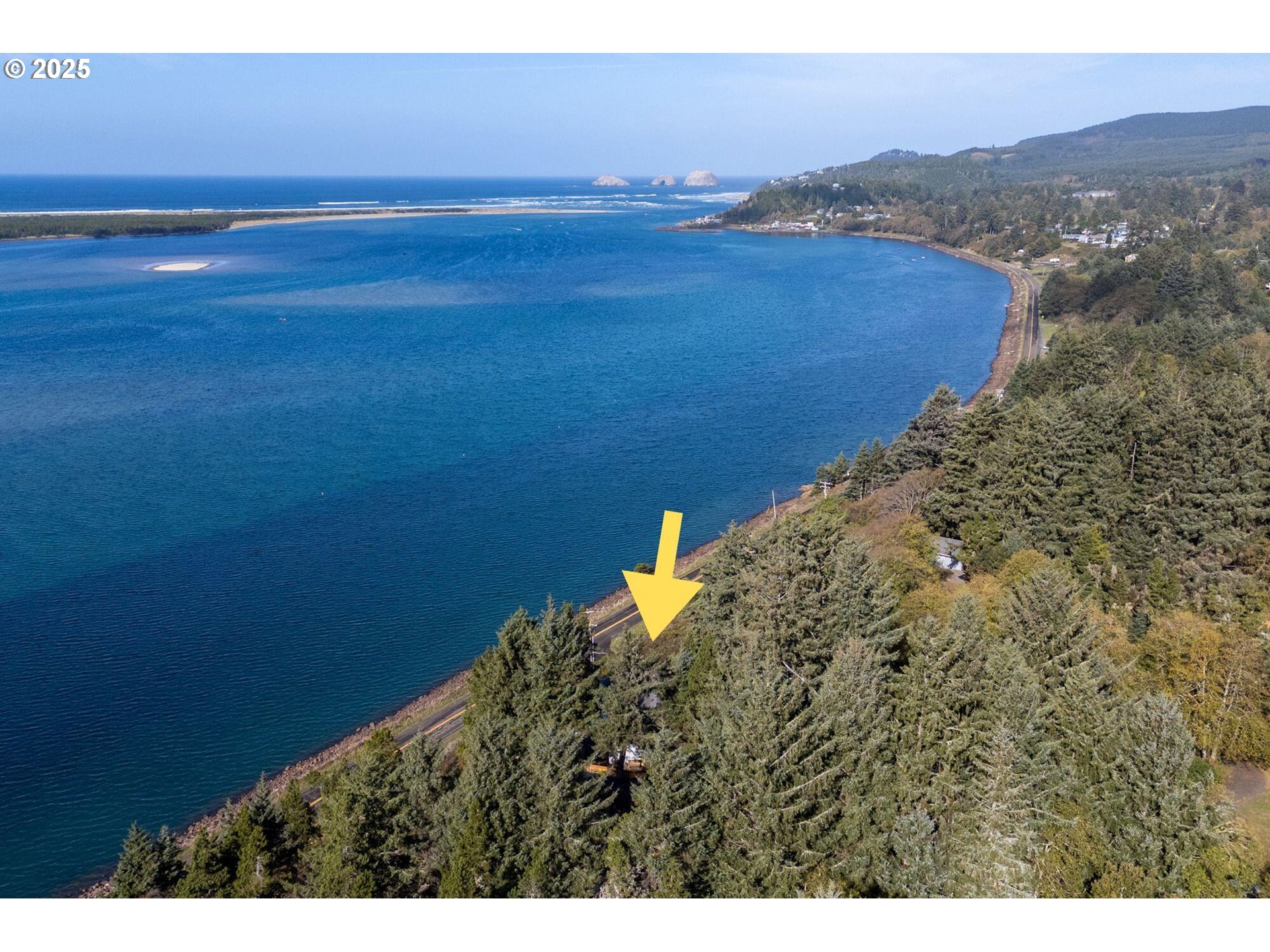 3375 Netarts Bay Drive Netarts, OR 97141 - Photo 40 of 48 a view of a lake and a mountain