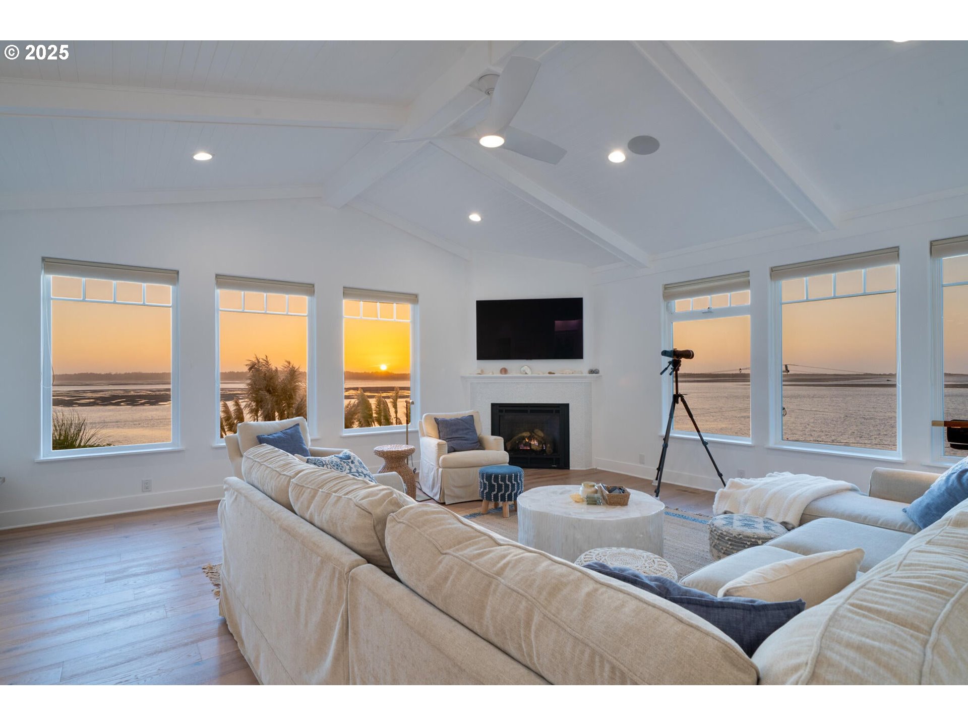 3375 Netarts Bay Drive Netarts, OR 97141 - Photo 9 of 48 a living room with furniture and a flat screen tv