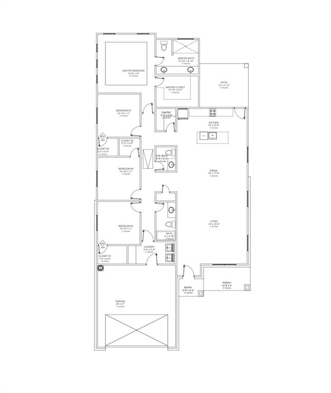 10145 Budtime Lane Dallas, TX 75217 - Photo 32 of 34 a picture of a room with a white wall and white walls