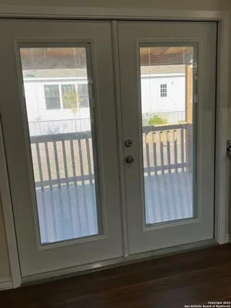 a view of wooden floor in a room