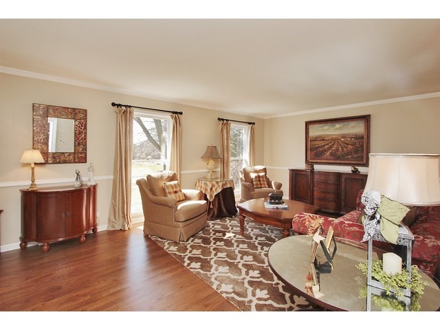 44 Farnham Road Lake Forest, IL 60045 - Photo 4 of 25 a living room with furniture a wooden floor and a fireplace