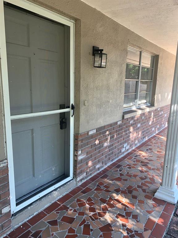 a view of a door