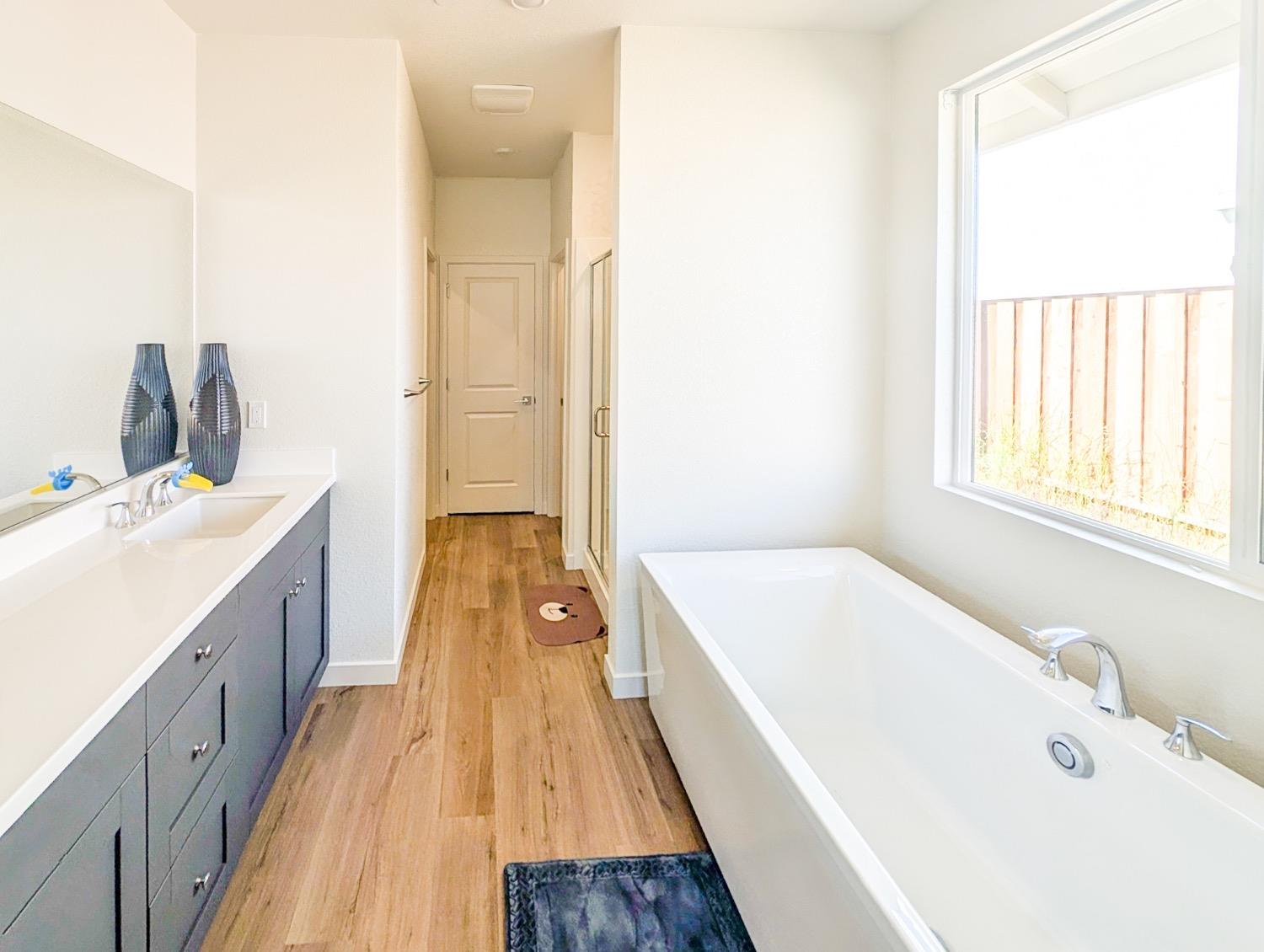 2129 Stagecoach Road Patterson, CA 95363 - Photo 18 of 23 a bathroom with a tub a sink and a window