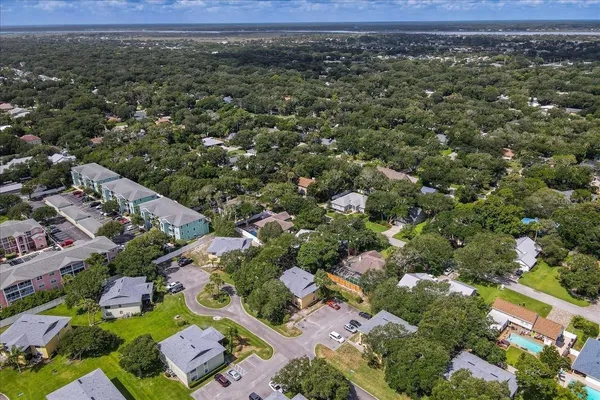 an aerial view of residential house with outdoor space