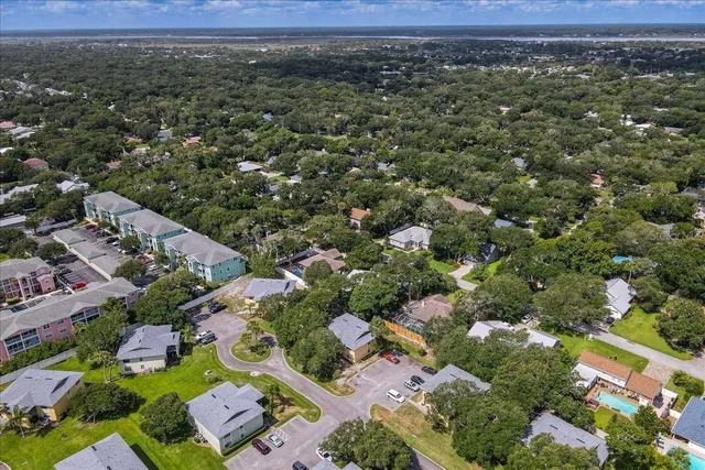 an aerial view of residential house with outdoor space