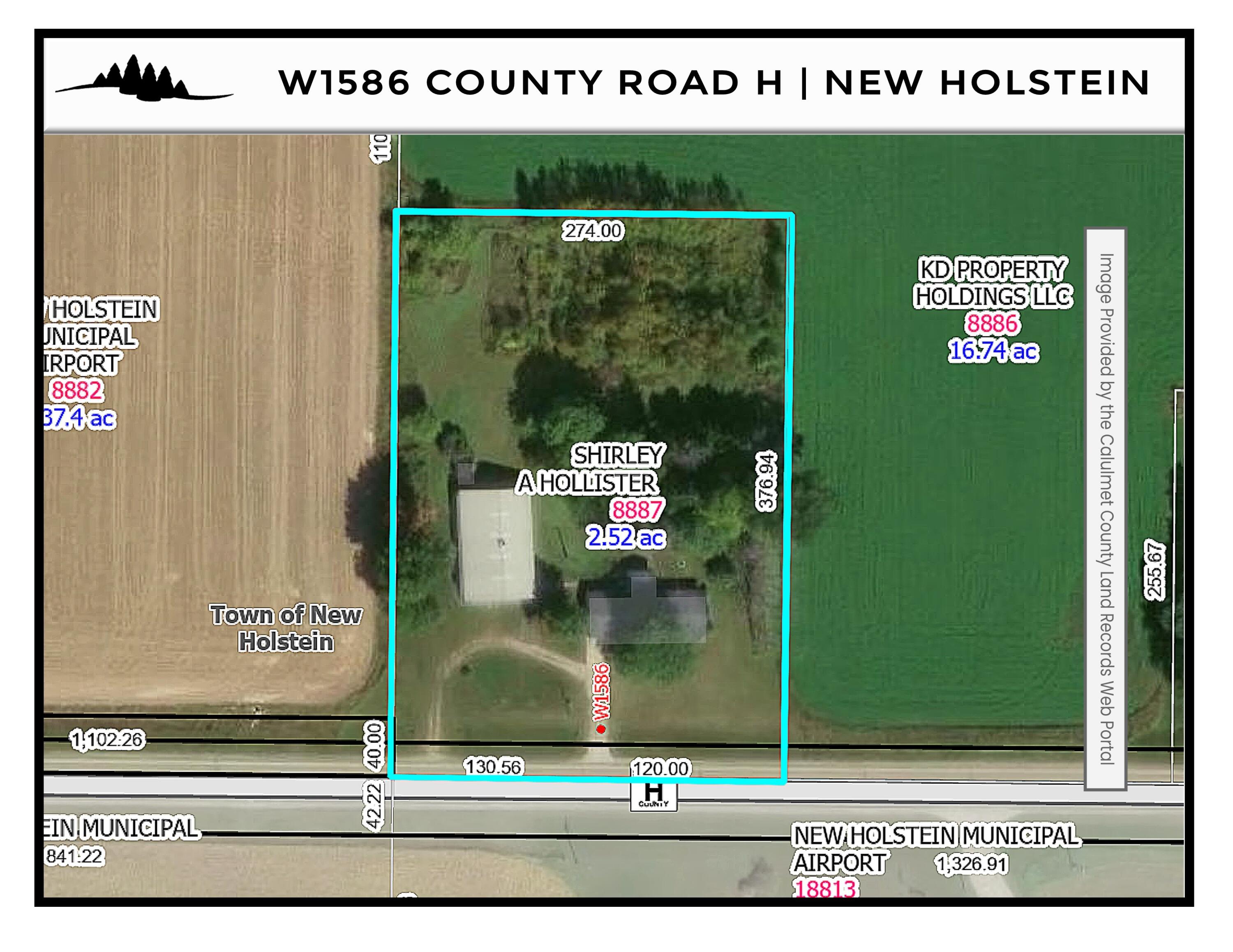 W1586 County Rd H New Holstein, WI 53061 - Photo 41 of 41 Parcel Map
