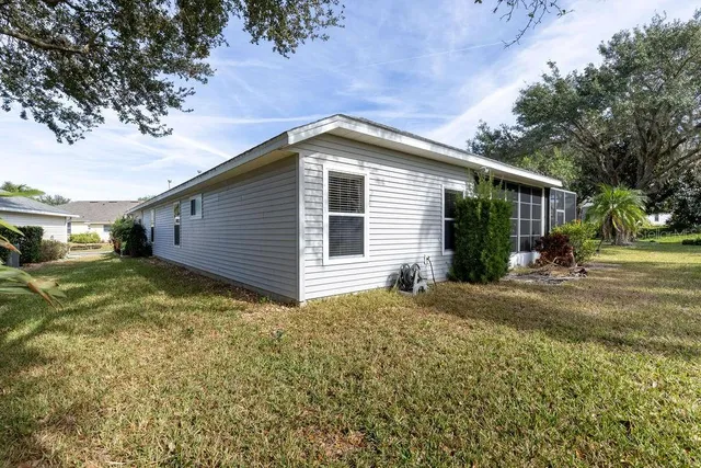 a backyard of a house