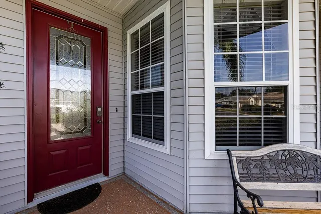 a view of front door with outdoor space