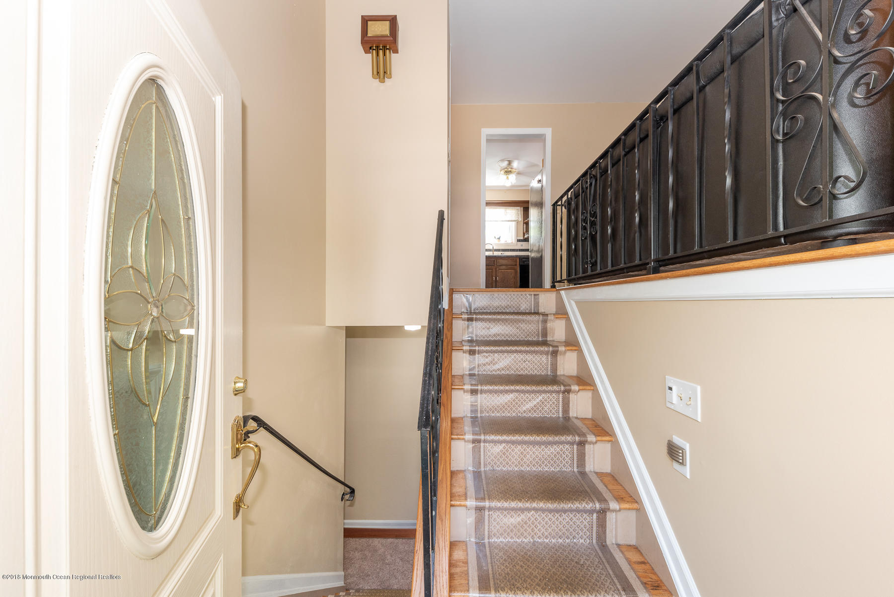 195 South New Prospect Road Jackson, NJ 08527 - Photo 3 of 28 a view of staircase with white walls and railing