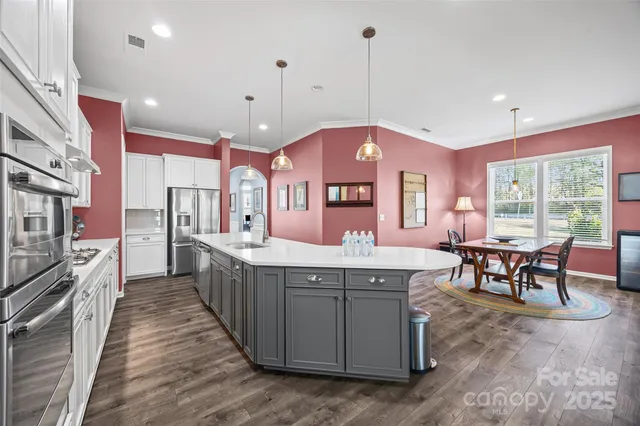 a close up of a stove top oven