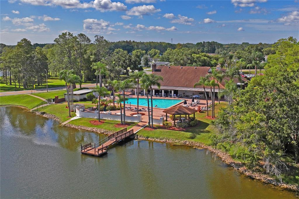 4740 Carrington Court New Port Richey, FL 34655 - Photo 58 of 66 an aerial view of a house with a swimming pool