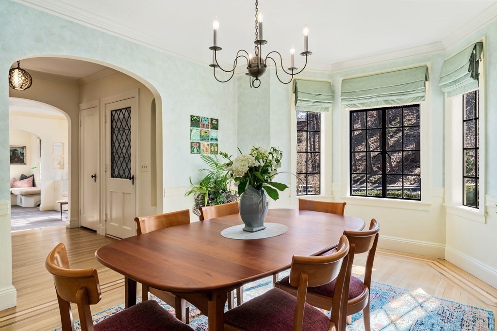 204 Lancaster Terrace Brookline, MA 02446 - Photo 3 of 32 a dining room with furniture and window