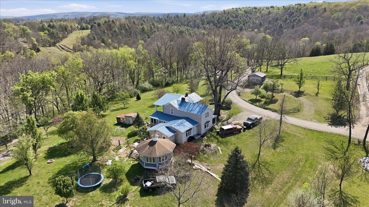 1264 Tearcoat Road Augusta, WV 26704 - Photo 32 of 43 an aerial view of residential house with outdoor space and lake view