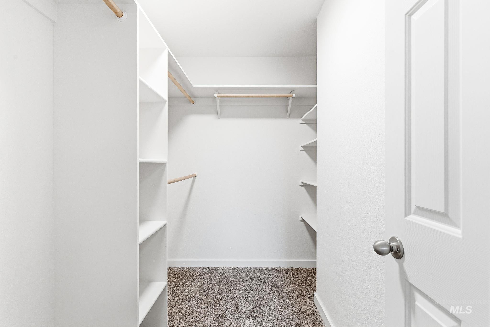 696 West Rams Hill Street Kuna, ID 83634 - Photo 27 of 46 Walk in closet with light colored carpet