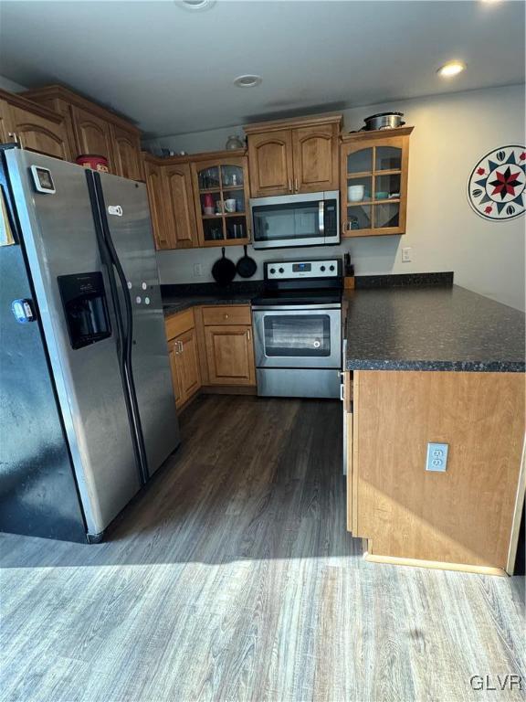588 Mauch Chunk Road Palmerton, PA 18071 - Photo 11 of 32 a kitchen with stainless steel appliances a refrigerator and a stove top oven
