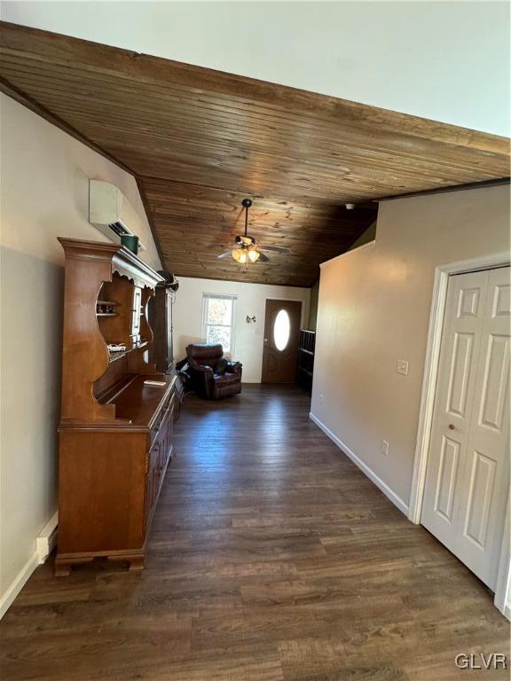588 Mauch Chunk Road Palmerton, PA 18071 - Photo 14 of 32 a view of a livingroom with wooden floor and a ceiling fan