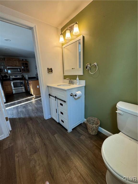 588 Mauch Chunk Road Palmerton, PA 18071 - Photo 23 of 32 a bathroom with a granite countertop toilet sink and mirror