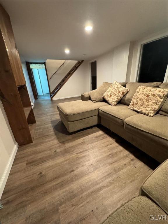 588 Mauch Chunk Road Palmerton, PA 18071 - Photo 25 of 32 a living room with furniture and a flat screen tv