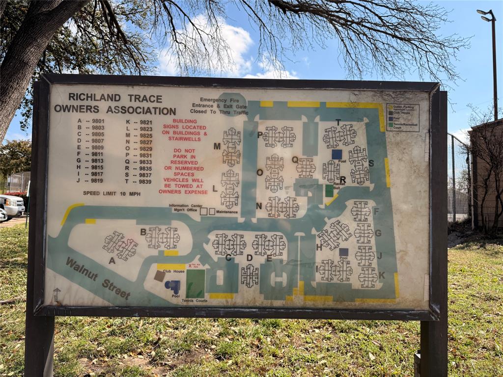 9807 Walnut Street, Unit D205 Dallas, TX 75243 - Photo 20 of 20 a view of a wooden door with a bench
