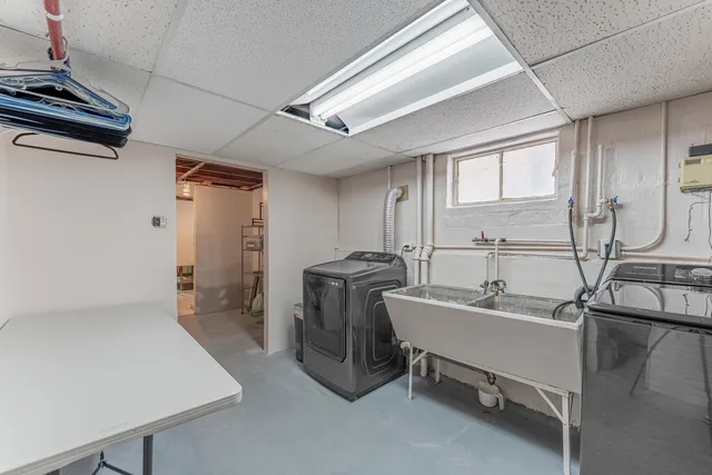 a room with storage and utility