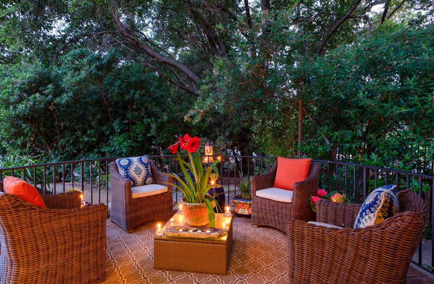 1201 Rains Court Ojai, CA 93023 - Photo 32 of 38 a outdoor living space with furniture and garden view