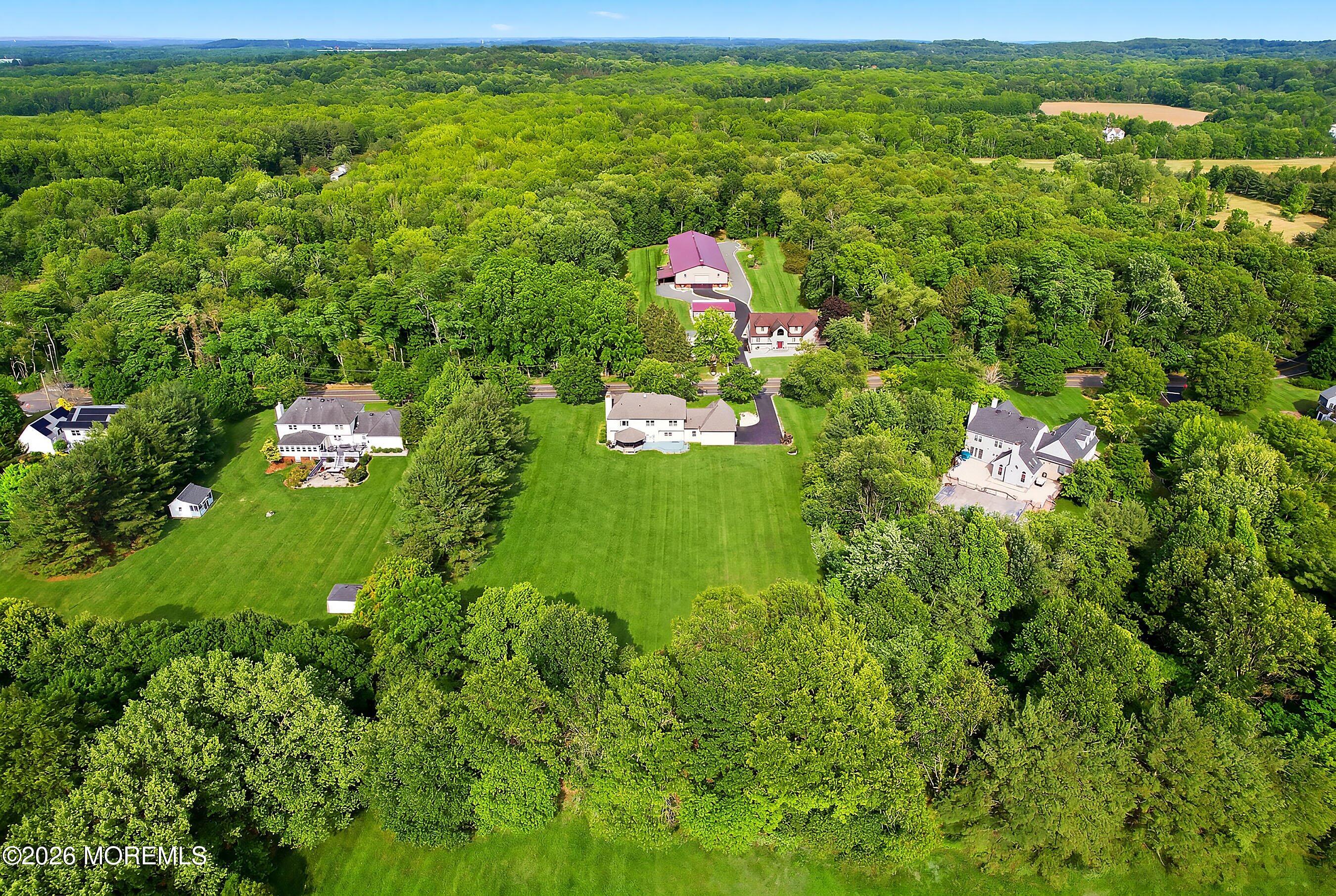 304 Disbrow Hill Road Millstone Township, NJ 08535 - Photo 48 of 54 58-Rear Aerial
