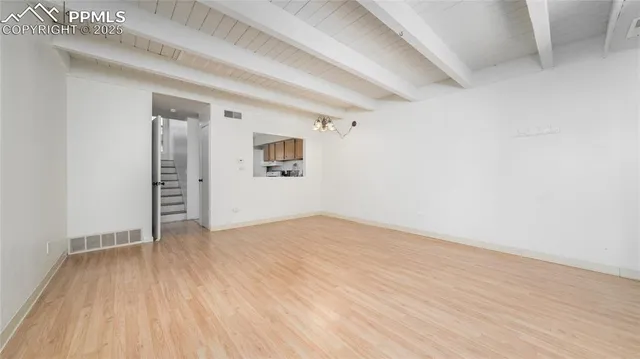 wooden floor in an empty room