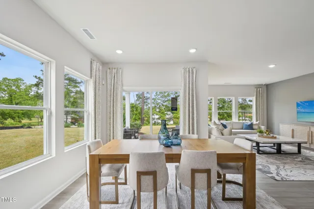 a kitchen with furniture and a sink
