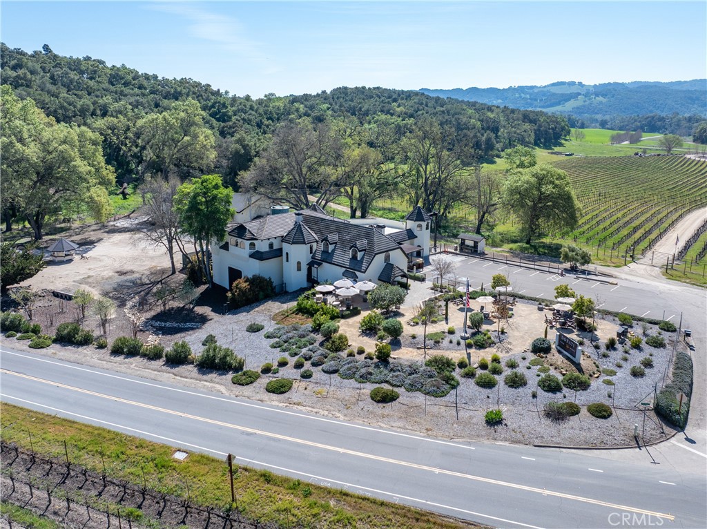 2720 Oak View Road Templeton, CA 93465 - Photo 46 of 64 an aerial view of a house with a garden