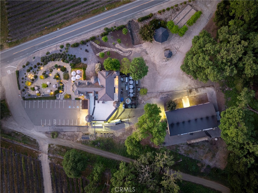 2720 Oak View Road Templeton, CA 93465 - Photo 56 of 64 an aerial view of a house with a garden and plants