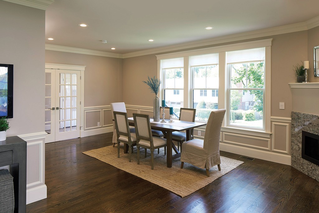 160 Bellingham Road Brookline, MA 02467 - Photo 3 of 7 a view of a dining room with furniture window and wooden floor