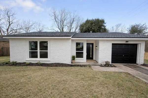 a front view of a house