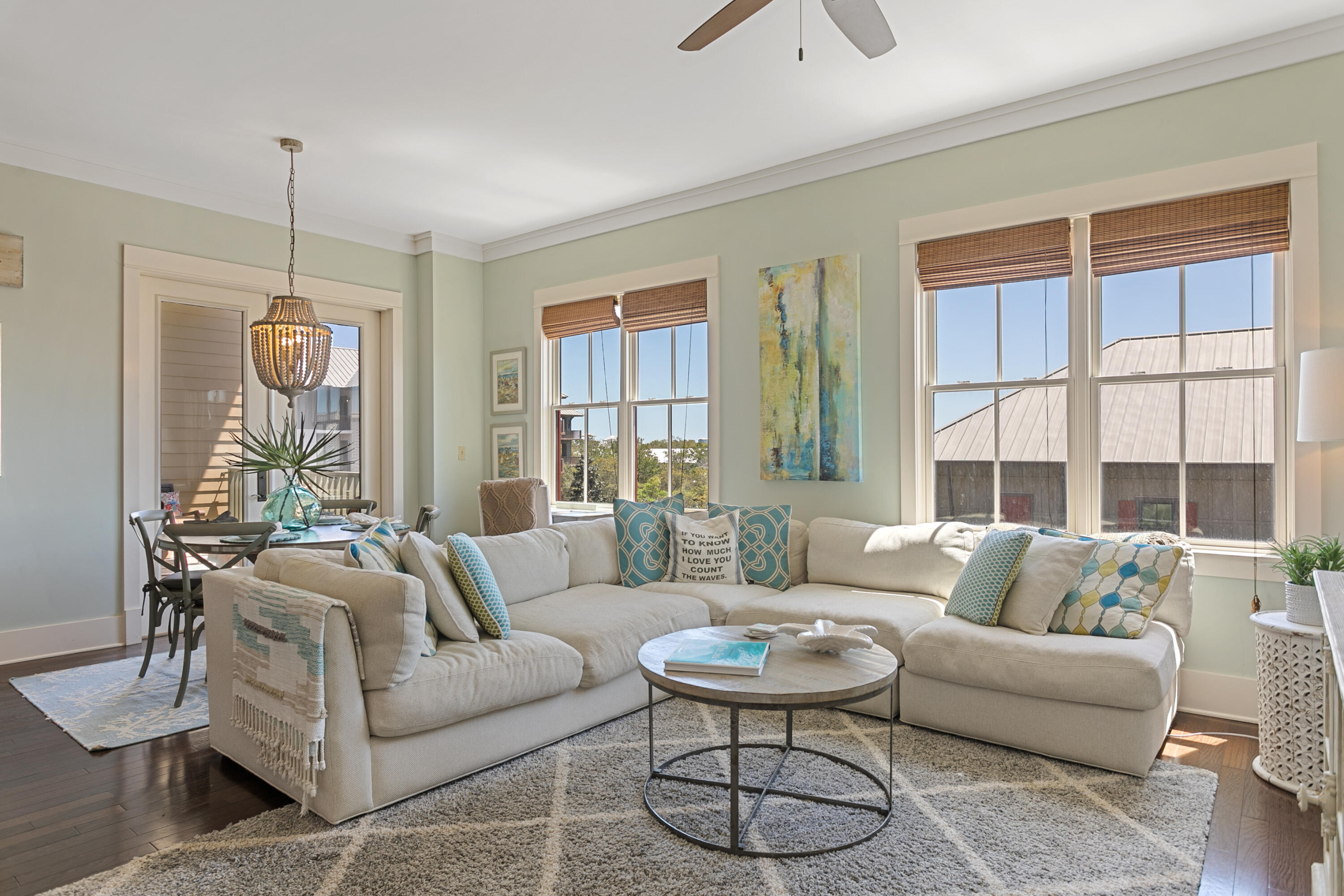 2050 West County Highway 30A, Unit M1314 Santa Rosa Beach, FL 32459 - Photo 15 of 79 a living room with furniture and a large window
