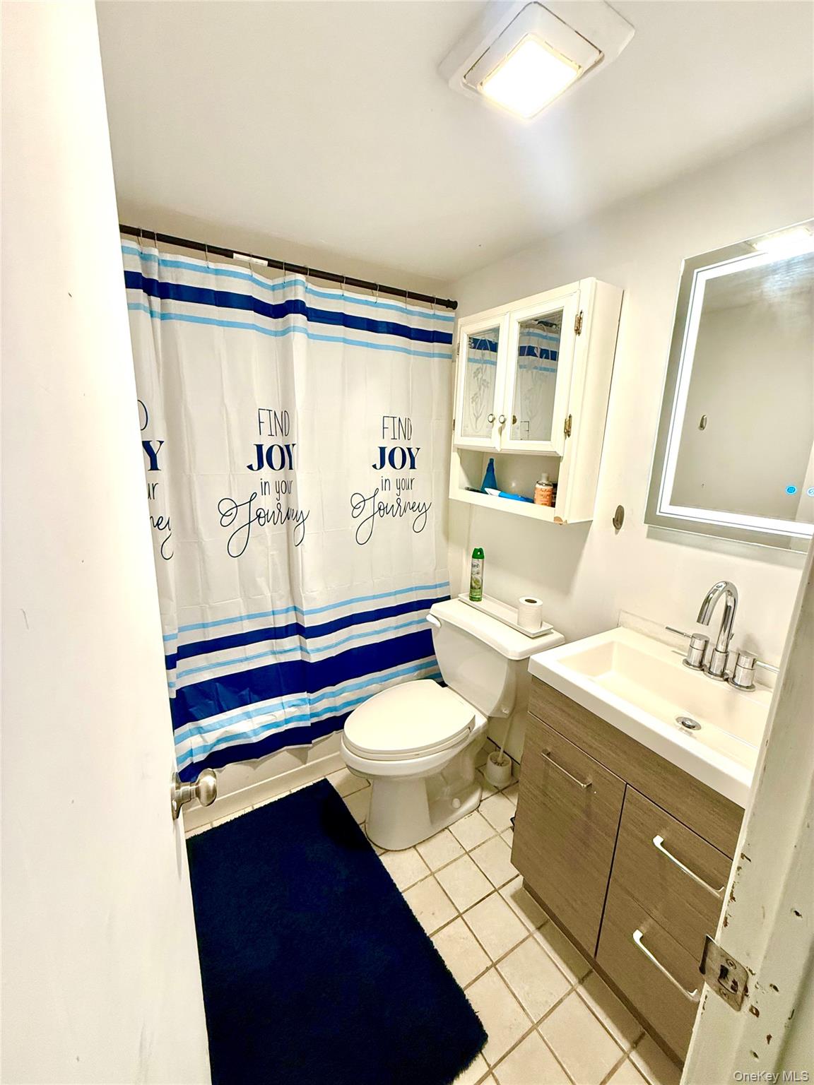 26 Orange Road Florida, NY 10921 - Photo 30 of 39 a bathroom with a sink a toilet and shower curtain