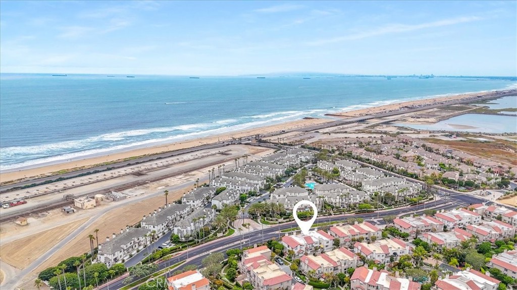 a view of an ocean and beach