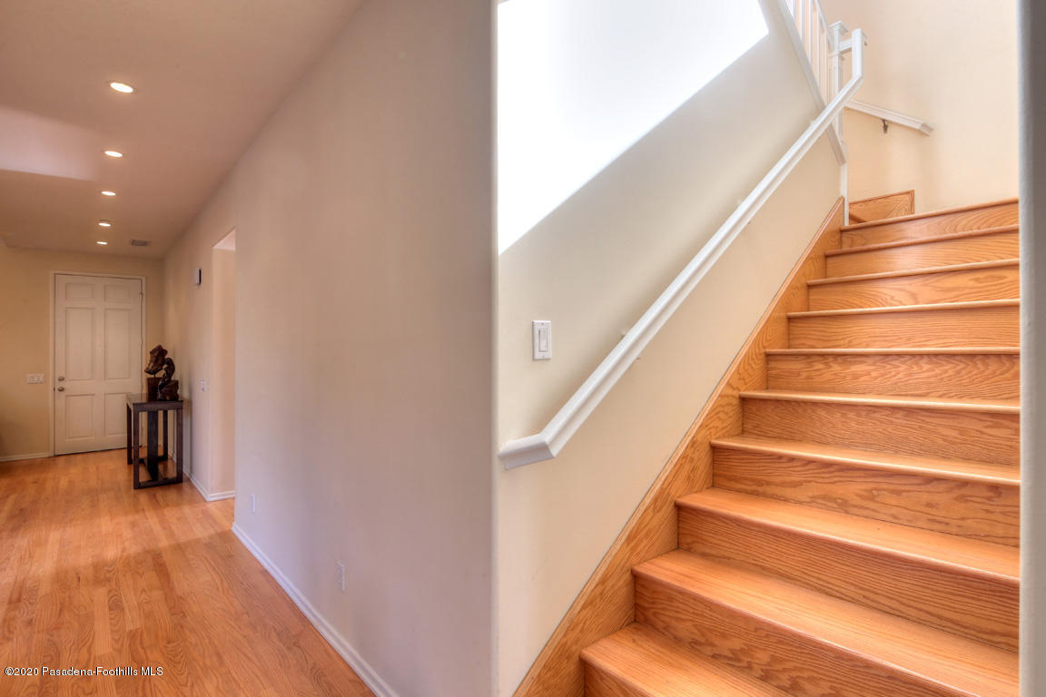 7461 Chanteclair Court Tujunga, CA 91042 - Photo 19 of 44 a view of entryway and hall with wooden floor