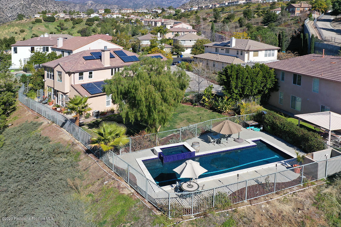 7461 Chanteclair Court Tujunga, CA 91042 - Photo 39 of 44 an aerial view of a house with a yard
