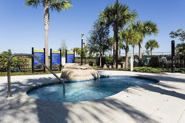 a view of outdoor space with swimming pool