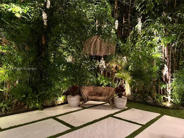 a view of a lake with tall buildings